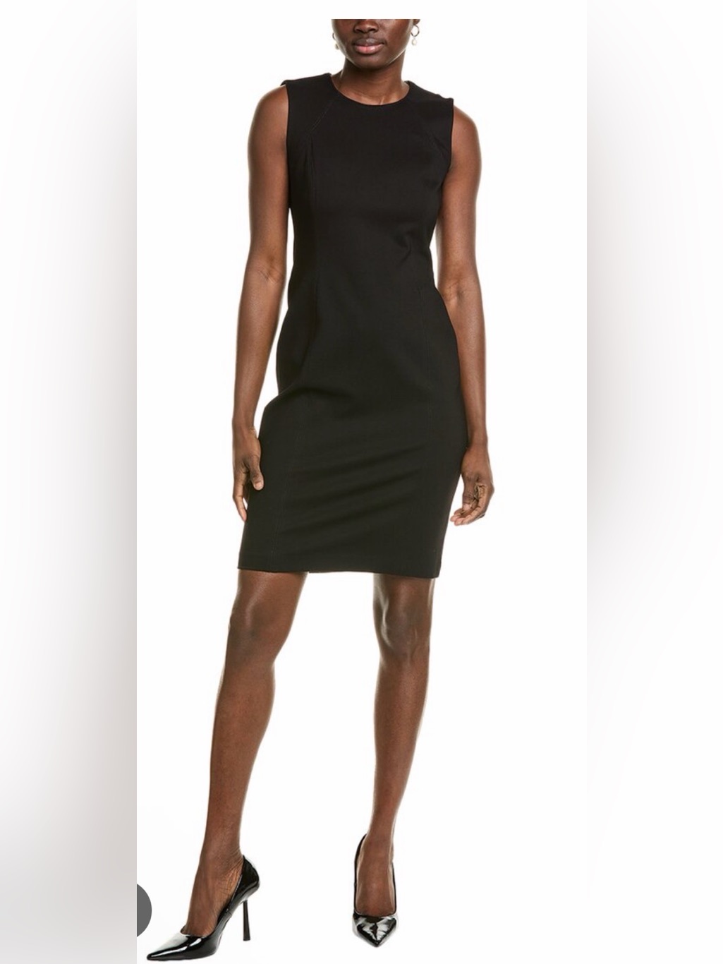 T Tahari Black Sheath Dress Size 10